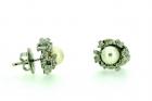 Orecchini  in argento 925%°e perle Linea Fusion art.1340140